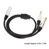 6.35mm Splitter Y Cable Mono Female to Dual Male 1/4