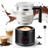 JXXM Electric Milk Frother, 6 in 1 Milk Steamer,17oz Automatic