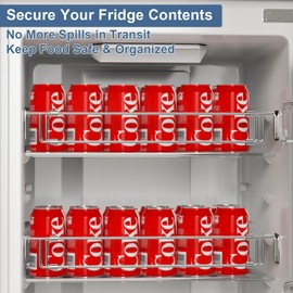 Golysoa RV Adjustable Refrigerator Tension Rods Bars 12.5-22.3" | Essential RV Camper Fridge & Cabinet Accessories, Travel Trailer Tension Rods, Stainless Steel (4 Pack)