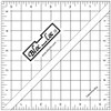 Bloc Loc Half Square Triangle Multiple-Size 5-1/2" Quilting Ruler with