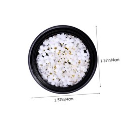 Beavorty 2pcs White Resin Five Petal Flower Nail Art Charms Fashionable DIY Manicure Accessories for Creative Nail Designs for and Special Occasions