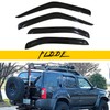 PLDDE 4 pcs Compatible with 2000-2004 Nissan Xterra Front+Rear Sun/Rain