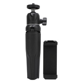 Camera Tripod Aluminum Alloy ABS 360 Degree Panoramic Portable Desktop Cell Phone Tripod Stand for Projector Fill Lights