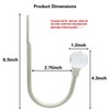 Curtain Drapery Holdbacks, Curtain Tieback Hooks with Crystal Ball, U