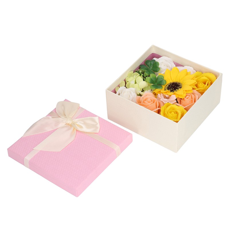 Simulation Flower Bath Soap Women Exquisite Flower Soap Gift Box