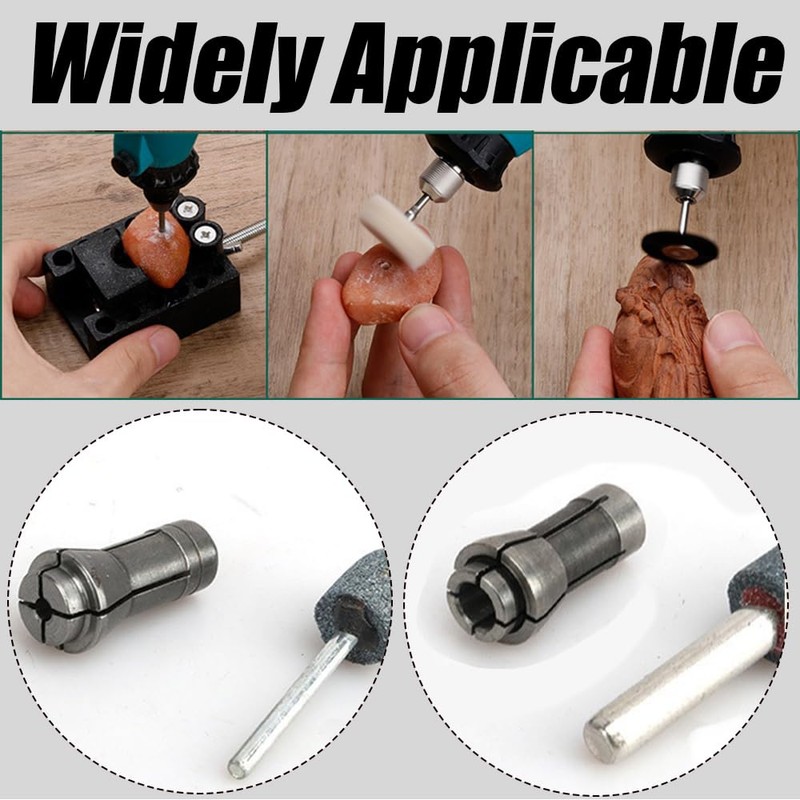 6 Pack Die Grinder Collet, Grinding Machine Clamping Collet Adapter