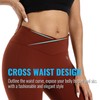 PaletteFit Crossover Workout Leggings for Women, Tummy Control V Cross