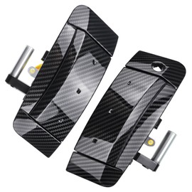 VeloCore Exterior Door Handle Left Driver and Right Passenger Side Pair Kit Compatible with Nissan 350Z 2003-2009, Replace# 80607-CD41E, 80607-CD40E, Carbon Fiber