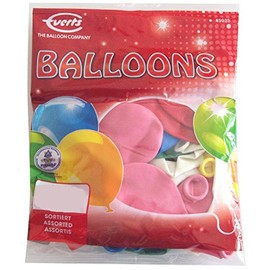 100 Assorted Colour 12 Inch Latex Balloons