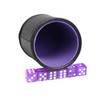 Leatherette Dice Cup Felt Lining Shaker Quiet for Playing Yahtzee/