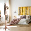 IBUYKE Coat Rack Freestanding, Wooden Coat Tree with 3 Adjustable