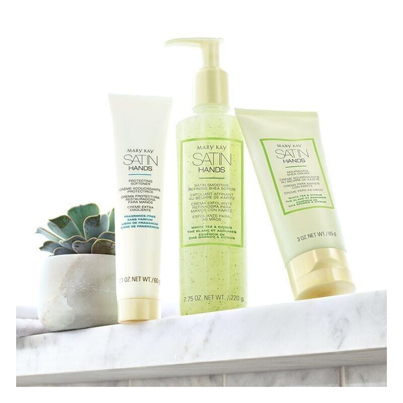 Mary Kay Satin Hands Pampering Set-Hands protecting Softener - Cuidado