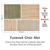 Office Chair Mat for Hardwood & Tile Floor 36"x48",Boho Modern
