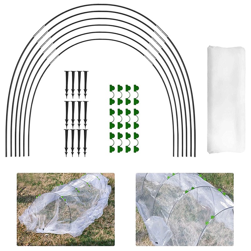 Greenhouse Hoops Grow Tunnel Long Garden Hoops Rust Free Fiberglass