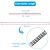 SIQUK 6 Pack Cupboard Bars Adjustable Spring Tension Rods White