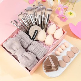 Maange 38pcs Brochas Maquillaje Profesional Set Herramientas Maquillaj Multifuncional Brocha Ojos Kabuki Sintético Rubor Polvo Base Juego Viajes Uso