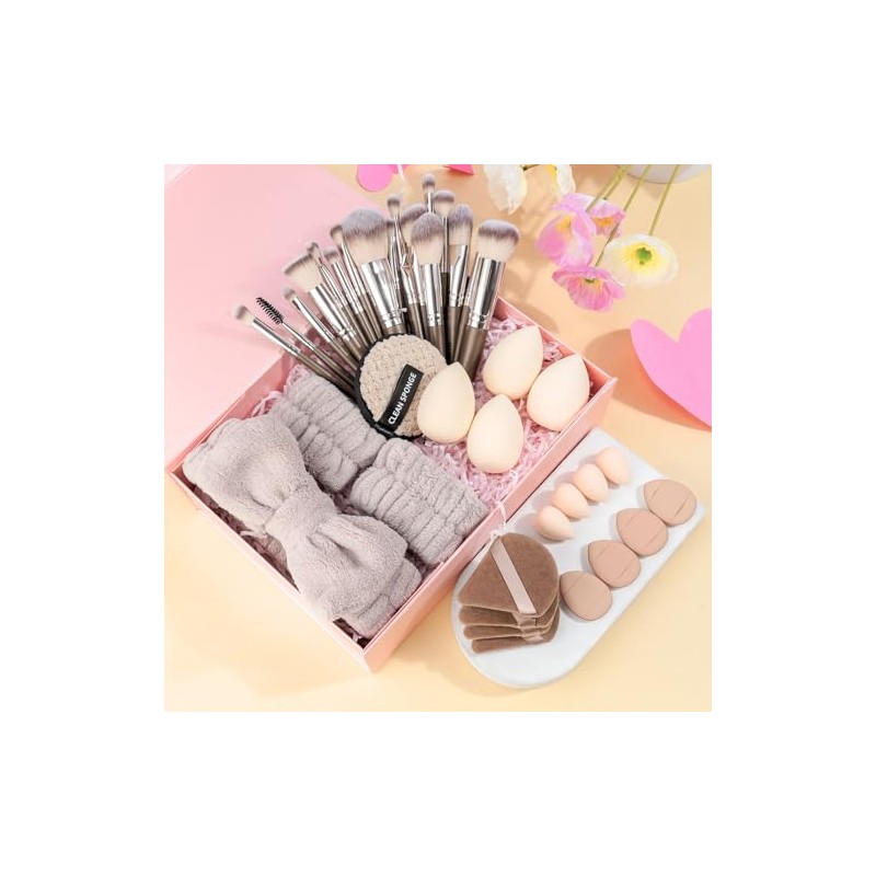 Maange 38pcs Brochas Maquillaje Profesional Set Herramientas Maquillaj Multifuncional Brocha