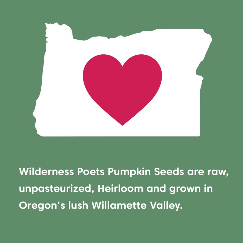 Wilderness Poets Oregon Pumpkin Seeds - Organic, Heirloom, Raw -