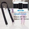 Glove Clips, 2 Pack Adjustable Mitten Clips with Long Elastic