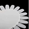 DNHCLL 10PCS White Acrylic Wheel False Nail Art Tips Practice