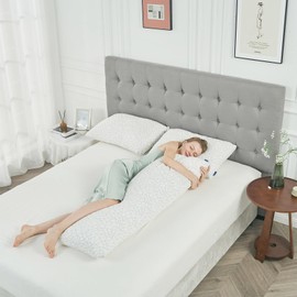 KUSNUG Shredded Memory Foam Pillow for Sleeping, Cooling Full Body Pillows for Adults, Adjustable Soft and Firm Pillows or Side, Back, Stomach Sleepers with Washable Removable Bed Pillow Cover