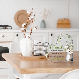 Christian Gifts for Friends Women Religious Gifts Birthday Friendship Gifts for Friend Inspirational Friend Gifts Women Friend Coworker Glass Crystal Table Wedding Centerpieces Decor(Kapok Style)