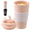 SassyCups Reusable Coffee Cup - Pink, 16 oz