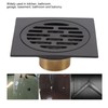 Floor Drain European Style Antique Stainless Steel and Copper Square