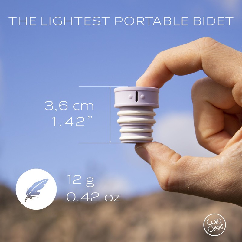 CuloClean Portable Bidet for Toilet, Travel, or Camping. Compatible with