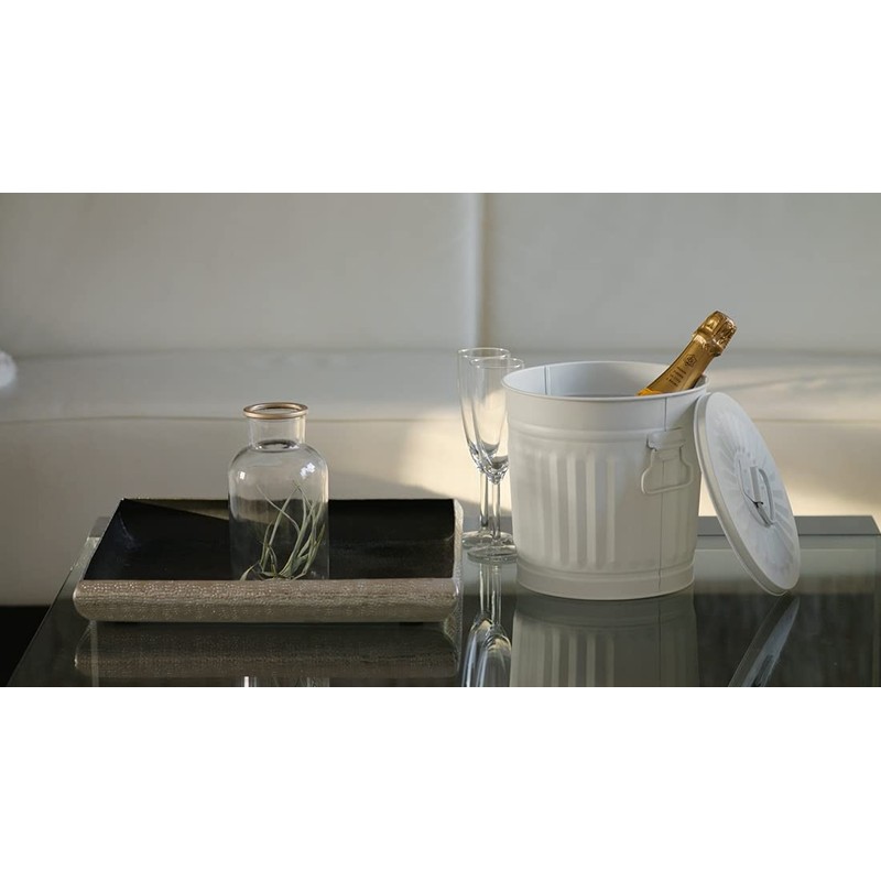 Jinfa 2 Sets Retro Design Bin with Lid | Grey