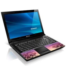 Laptop Skin Shop 15 15.6 inch Laptop Notebook Skin Sticker Cover Art Decal Fits 13.3" 14" 15.6" 16" HP Dell Lenovo Apple Asus Acer Compaq (Free 2 Wrist Pad Included) Pink Flower