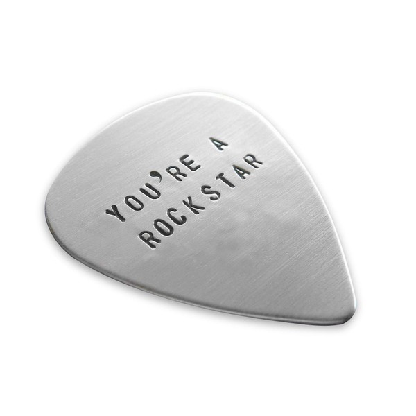 Custom Sterling Silver Guitar Pick - Personalized with Your Special