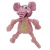 Happy Tails 13" Woolie Elephant Dog Toy for Medium to