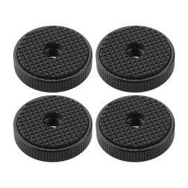 SG Store 4 Pieces 1/4 Inch Camera Aluminium Alloy Female Knurled Wheel 26 x 6.5 mm Camera Lock Nut Adapter for Connecting Camera to Microphone Tripod