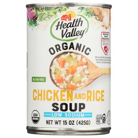 Health Valley Soup Chicken Rice No Salt, 15 oz