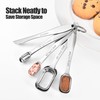 18/8 Stainless Steel Measuring Spoons: Doosu Heavy Duty Rectangular Spoon