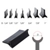 14PCS Sanding Block Set, Rubber Sanding Grip Pack, Woodworking Flexible
