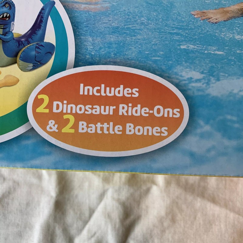 Play Day Inflatable Dino Dinosaur Duel Pool Float Water Game