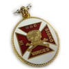 Masonic Collectibles Knights Templar Skull Crossbones Crusaders Solomons Temple Pendant