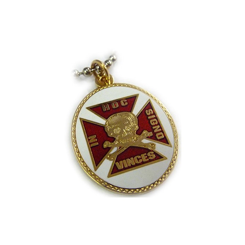 Masonic Collectibles Knights Templar Skull Crossbones Crusaders Solomons Temple Pendant