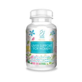 ACTIF Liver Support for Women with 20+ Advanced Factors and Omega-3 - Non GMO, Made in USA, 90 Count