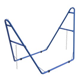 Outspark Portable 2-Person Hammock Stand Only-Heavy Duty Outside Garden Backyard Outdoor 550-Pound Capacity,Fits Hammocks 9 to 14 Feet Long-Blue