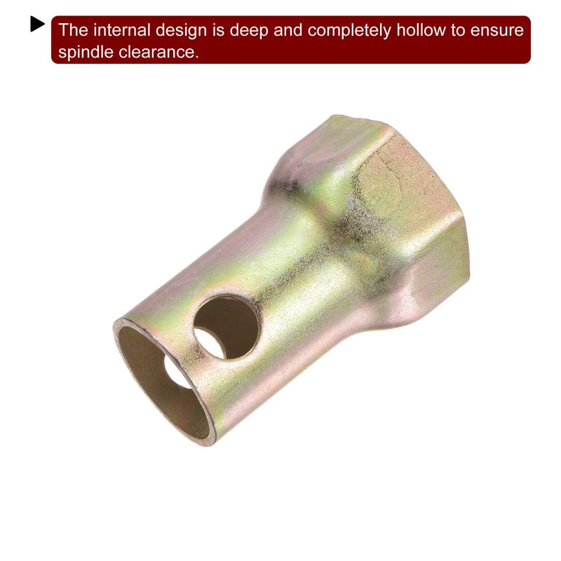 sourcing map Spindle Nut Socket 55 mm Hexagonal Wheel Bearing