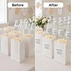 Baby Shower Popcorn Favor Stickers: 120 Round Pop and Cheer