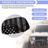 Knextrepoy Black American Flag Winch Cover, Heavy Duty Waterproof Dust-Proof