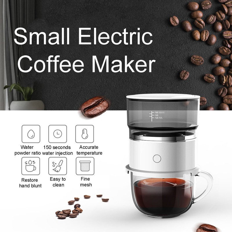 Portable Mini Drip Coffee Maker Automatic Hand Brewing Coffee Maker