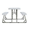 Flash Furniture Paige Easy-Fold Kids Outdoor Picnic Table and Benches