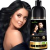 Herbishh Black Shampoo, Hair Dye Shampoo 3 in 1, 100%