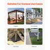 VEVOR 6x6 Post Base 4 Pcs, Inner Size 5.6x5.6 inch