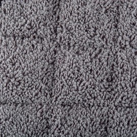 DII Cotton Oval Terry Pot Holder, 9.5x7.5" Set of 2, Heat Resistant and Machine Washable Hot Pads for Kitchen Cooking and Baking-Gray